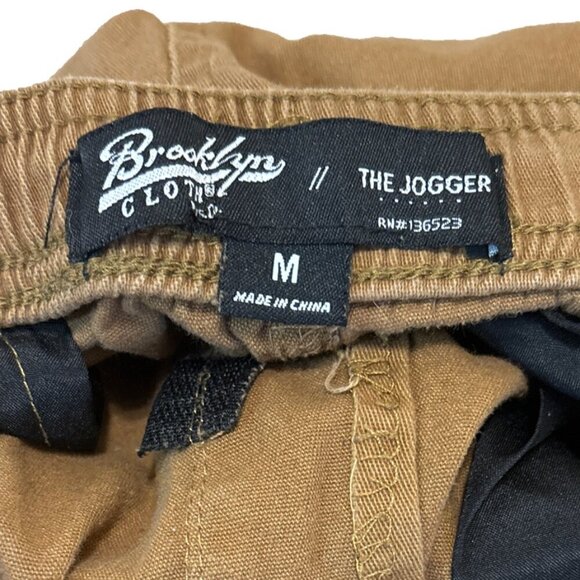 Brooklyn Cloth Sz Medium M Brown Drawstring Streetwear Urban Cargo Joggers Men - Picture 5 of 8